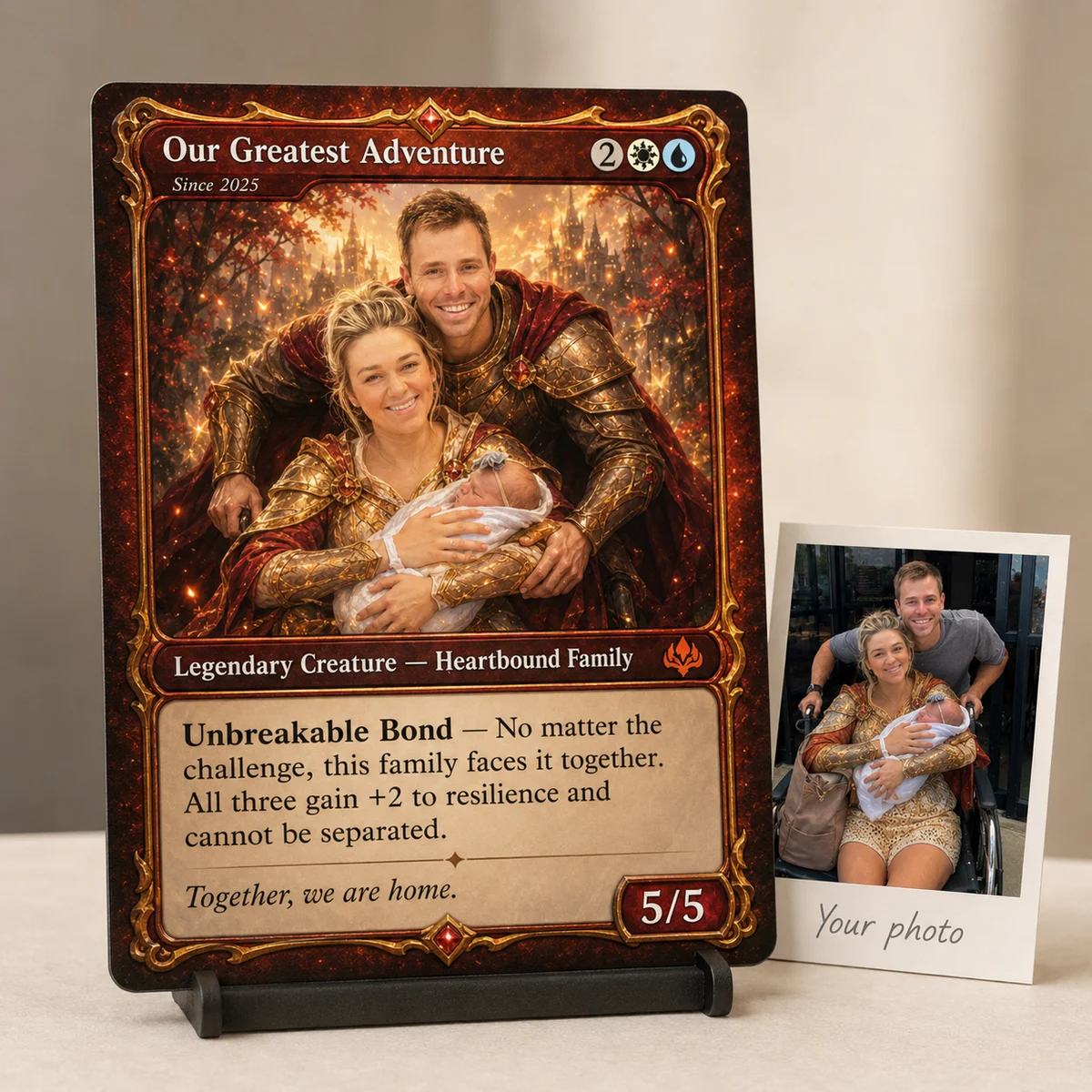 Custom fantasy card made from your photo